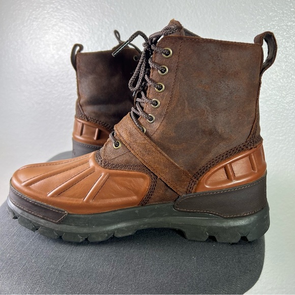 Polo Ralph Lauren Oslo High Waterproof Leather-Suede Boot Size 11 - Picture 4 of 10